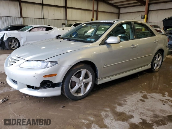2005 Mazda 6 Sport S with VIN 1YVHP80D155M03523, listed as a Copart auction lot 47124105 with 114,313 mi miles and Salvage Title. Bid and sale history available at DreamBid. Image 1.