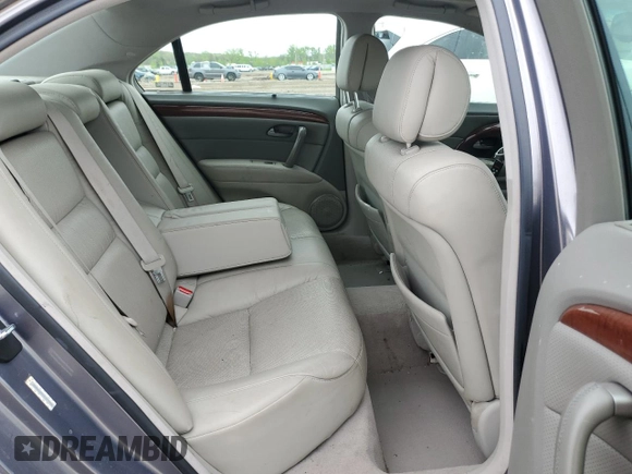 2005 Acura RL with VIN JH4KB16595C009988, listed as a Copart auction lot 54700185 with 189,486 mi miles and Salvage title. Bid and sale history available at DreamBid. Image 10.
