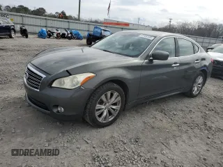 2011 Infiniti M37 with VIN JN1BY1AR7BM370204, listed as a Copart auction lot 43166125 with 211,731 mi miles and Salvage Title. Bid and sale history available at carsss.com. Image 1.