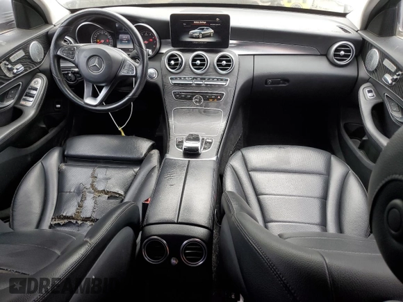 2016 Mercedes-Benz C 300 with VIN 55SWF4JB2GU157782, listed as a Copart auction lot 53893975 with 105,385 mi miles and Salvage Title. Bid and sale history available at carsss.com. Image 8.