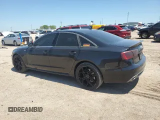 2013 Audi A6 Prestige with VIN WAUJGAFC7DN040430, listed as a Copart auction lot 64809575 with 112,123 mi miles and Salvage title. Bid and sale history available at DreamBid. Image 2.
