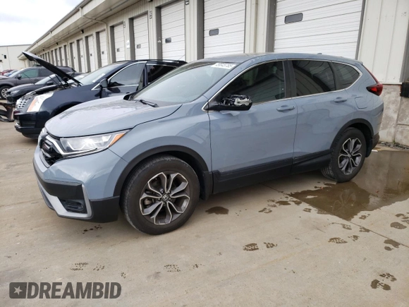2020 Honda CR-V EX-L with VIN 2HKRW1H85LH405624, listed as a Copart auction lot 49845785 with 57,485 mi miles and Salvage Title. Bid and sale history available at carsss.com. Image 1.