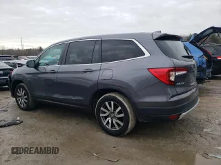 2021 Honda Pilot EX-L with VIN 5FNYF6H59MB087005, listed as a Copart auction lot 46735645 with 40,471 mi miles and Salvage Title. Bid and sale history available at carsss.com. Image 2.