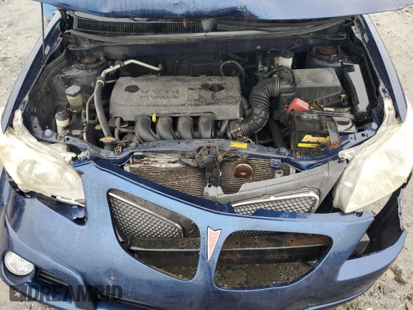 2005 Pontiac Vibe z VIN 5Y2SL63875Z447139, wystawiony jako Copart lot #58248855 z przebiegiem 232 051 mil mil oraz Czysty tytuł • Clean title. Historia ofert i sprzedaży dostępna na DreamBid. Obrazek 12.