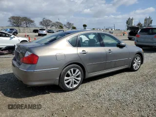 2008 Infiniti M with VIN JNKAY01F48M654549, listed as a Copart auction lot 51798965 with 212,122 mi miles and Salvage Title. Bid and sale history available at DreamBid. Image 3.
