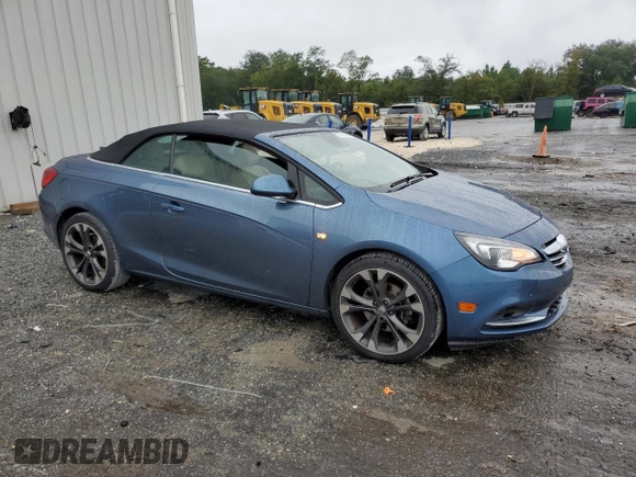 2017 Buick Cascada Premium с VIN W04WH3N59HG063877, выставлен на аукционе Copart как лот 73105404 с пробегом 65 085 миль миль и Списание • Salvage title. История ставок и продаж доступна на DreamBid. Изображение 4.