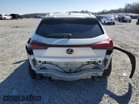 2020 Lexus UX 200 with VIN JTHX3JBH1L2022417, listed as a Copart auction lot 45289855 with 63,664 mi miles and Salvage title. Bid and sale history available at DreamBid. Image 6.