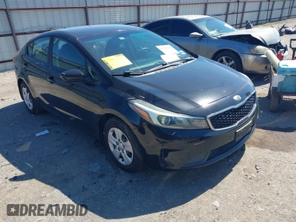 2017 Kia Forte LX with VIN 3KPFK4A70HE041755, listed as a IAAI auction lot 41681241 with 154,949 mi miles. Bid and sale history available at carsss.com. Image 1.