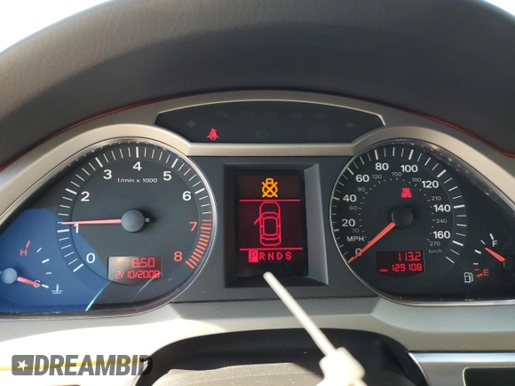 2008 Audi A6 z VIN WAUDV74F08N021307, wystawiony jako Copart lot #73353494 z przebiegiem 129 108 mil mil oraz Szkoda całkowita • Salvage title. Historia ofert i sprzedaży dostępna na DreamBid. Obrazek 9.