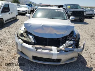 2010 Lexus IS 350 C with VIN JTHFE2C21A2501066, listed as a Copart auction lot 58827455 with 124,657 mi miles and Salvage title. Bid and sale history available at DreamBid. Image 5.