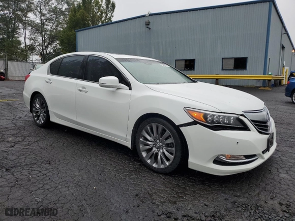 2016 Acura RLX Advance Pkg with VIN JH4KC1F96GC000085, listed as a Copart auction lot 73404314 with 18,419 mi miles and Salvage Title. Bid and sale history available at carsss.com. Image 4.