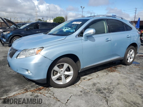 2010 Lexus RX 350 with VIN 2T2ZK1BA0AC025903, listed as a Copart auction lot 48790205 with 214,448 mi miles and Salvage Title. Bid and sale history available at DreamBid. Image 1.