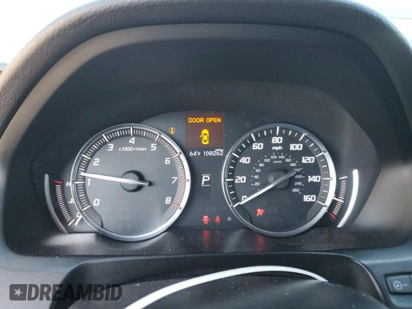 2017 Acura TLX with VIN 19UUB1F33HA002755, listed as a Copart auction lot 41711975 with 108,262 mi miles and Salvage Title. Bid and sale history available at carsss.com. Image 9.