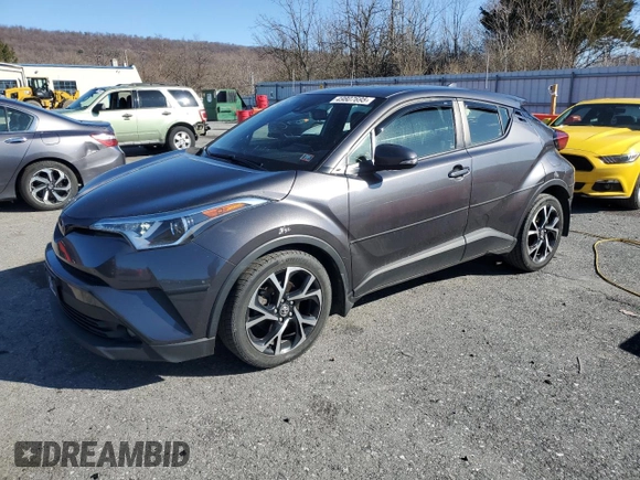 2018 Toyota C-HR XLE with VIN JTNKHMBX5J1003258, listed as a Copart auction lot 49807695 with 89,053 mi miles and Salvage Title. Bid and sale history available at DreamBid. Image 1.