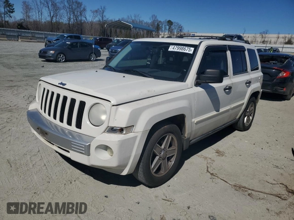 2007 Jeep Patriot Limited with VIN 1J8FT48W57D324302, listed as a Copart auction lot 47998675 with 225,080 mi miles and Salvage title. Bid and sale history available at DreamBid. Image 1.