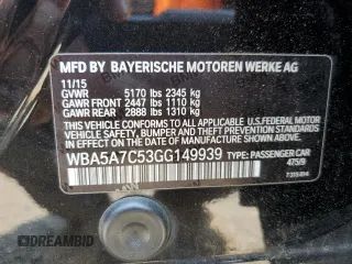 2016 BMW 5 Series 528i xDrive с VIN WBA5A7C53GG149939, выставлен на аукционе Copart как лот 59886535 с пробегом 131 547 миль миль и Чистый • Clean title. История ставок и продаж доступна на DreamBid. Изображение 12.