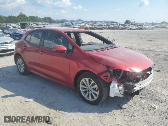 2023 Toyota Corolla Hatchback SE with VIN JTND4MBE7P3202277, listed as a Copart auction lot 58325314 with 12,449 mi miles and Salvage Title. Bid and sale history available at carsss.com. Image 4.