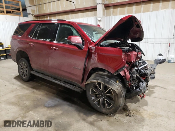 2023 Chevrolet Tahoe Z71 with VIN 1GNSKPKD3PR145039, listed as a Copart auction lot 43449435 with Not provided miles and Salvage title. Bid and sale history available at DreamBid. Image 4.