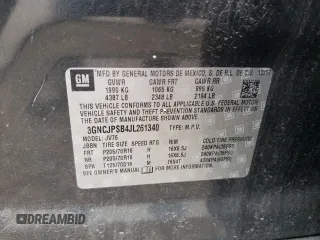 2018 Chevrolet Trax LT z VIN 3GNCJPSB4JL261340, wystawiony jako Copart lot #57723575 z przebiegiem 32 682 mil mil oraz Szkoda całkowita • Salvage title. Historia ofert i sprzedaży dostępna na DreamBid. Obrazek 12.