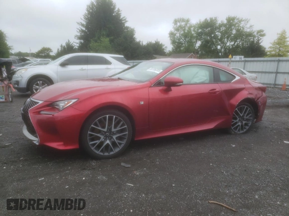 2015 Lexus RC 350 F Sport z VIN JTHSE5BC9F5002273, wystawiony jako Copart lot #58706285 z przebiegiem 105 602 mil mil oraz Szkoda całkowita • Salvage title. Historia ofert i sprzedaży dostępna na DreamBid. Obrazek 1.