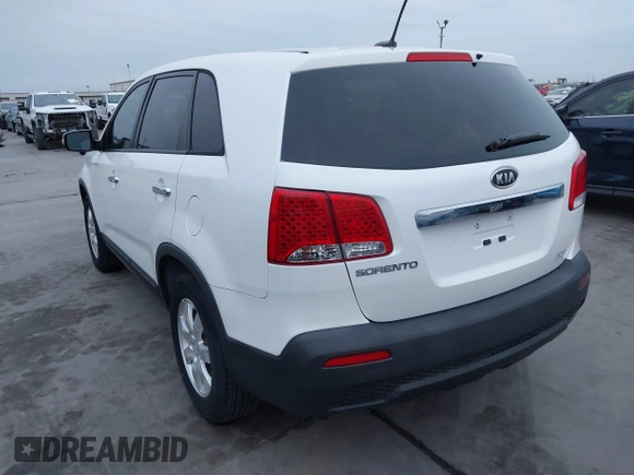 2011 Kia Sorento LX with VIN 5XYKT3A16BG130502, listed as a IAAI auction lot 41281912 with 112,761 mi miles. Bid and sale history available at carsss.com. Image 3.
