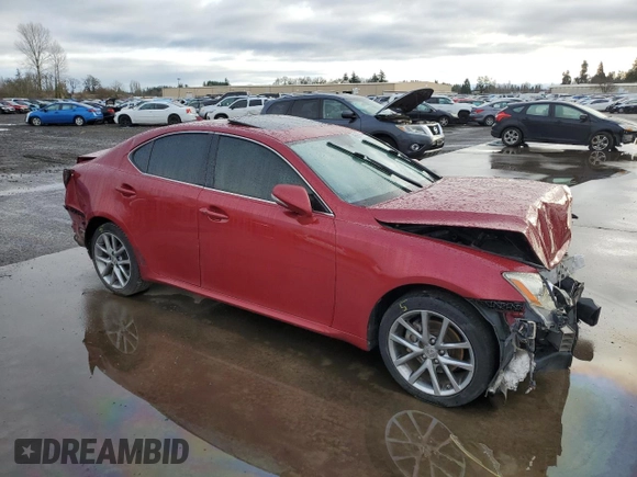 2013 Lexus IS 250 with VIN JTHBF5C24D5190703, listed as a Copart auction lot 86897944 with Not Provided miles and Salvage Title. Bid and sale history available at DreamBid. Image 4.