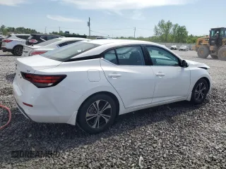 2022 Nissan Sentra SV with VIN 3N1AB8CV6NY235328, listed as a Copart auction lot 53726225 with 59,390 mi miles and Salvage Title. Bid and sale history available at carsss.com. Image 3.