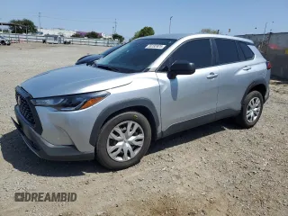 2022 Toyota Corolla Cross L with VIN 7MUAAAAG8NV016587, listed as a Copart auction lot 56192925 with 58,899 mi miles and Salvage title. Bid and sale history available at DreamBid. Image 1.