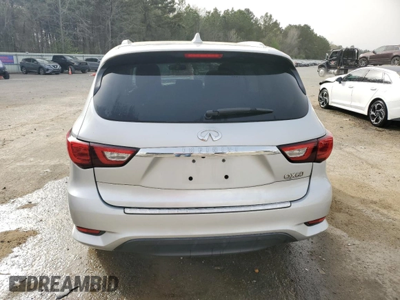 2017 Infiniti QX60 with VIN 5N1DL0MN4HC507133, listed as a Copart auction lot 48823865 with 184,428 mi miles and Salvage Title. Bid and sale history available at carsss.com. Image 6.
