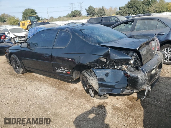 2004 Chevrolet Monte Carlo SS Supercharged with VIN 2G1WZ121849321915, listed as a Copart auction lot 75607764 with 58,730 mi miles and Salvage Title. Bid and sale history available at carsss.com. Image 2.