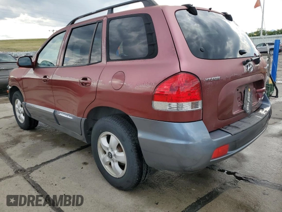 2005 Hyundai Santa Fe GLS with VIN KM8SC73DX5U878943, listed as a Copart auction lot 61337024 with 127,857 mi miles and Salvage Title. Bid and sale history available at carsss.com. Image 2.