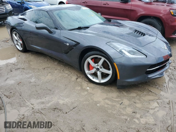 2014 Chevrolet Corvette 1LT with VIN 1G1YB2D74E5116031, listed as a Copart auction lot 74008254 with Not provided miles and Non repairable. Bid and sale history available at DreamBid. Image 4.