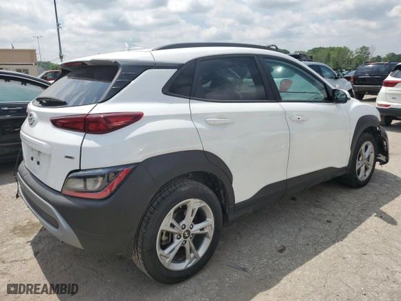 2022 Hyundai Kona SEL with VIN KM8K6CAB2NU828913, listed as a Copart auction lot 53702184 with 59,529 mi miles and Salvage Title. Bid and sale history available at carsss.com. Image 3.