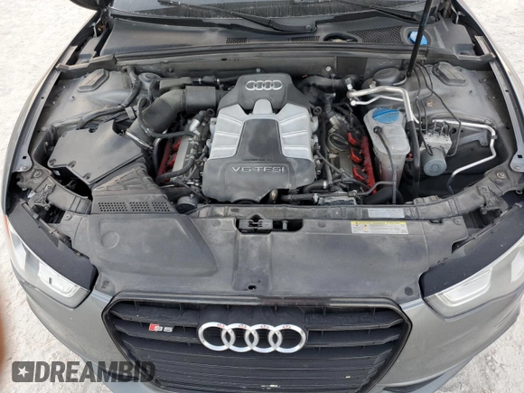 2014 Audi S5 Premium Plus with VIN WAUCGAFR7EA011581, listed as a Copart auction lot 75203614 with 0 mi miles and Salvage Title. Bid and sale history available at carsss.com. Image 11.