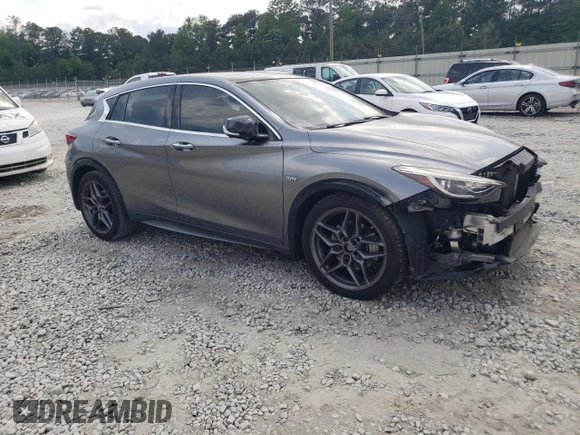 2017 Infiniti QX30 Sport with VIN SJKCH5CP3HA017180, listed as a Copart auction lot 53059114 with 99,433 mi miles. Bid and sale history available at carsss.com. Image 4.