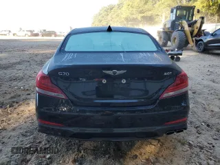 2021 Genesis G70 2.0T with VIN KMTG64LA6MU073463, listed as a Copart auction lot 76839984 with 43,451 mi miles and Salvage Title. Bid and sale history available at carsss.com. Image 6.