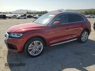 2018 Audi Q5 Prestige with VIN WA1CNAFY6J2224052, listed as a Copart auction lot 62117655 with 42,591 mi miles and Salvage title. Bid and sale history available at DreamBid. Image 1.