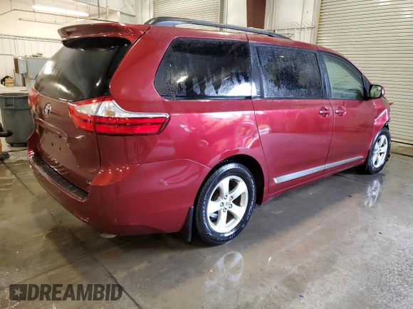 2015 Toyota Sienna LE AAS с VIN 5TDKK3DC2FS677288, выставлен на аукционе Copart как лот 57882845 с пробегом 162 458 миль миль и Списание • Salvage title. История ставок и продаж доступна на DreamBid. Изображение 3.