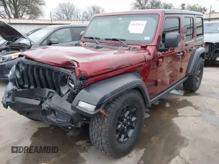 2021 Jeep Wrangler Unlimited Sport S with VIN 1C4HJXDN9MW777830, listed as a IAAI auction lot 41625934 with 42,251 mi miles and . Bid and sale history available at DreamBid. Image 6.