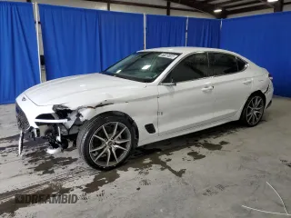 2023 Genesis G70 2.0T with VIN KMTG34TAXPU128221, listed as a Copart auction lot 71105154 with 43,626 mi miles and Non Repairable. Bid and sale history available at DreamBid. Image 1.