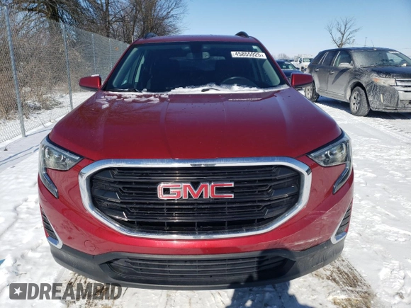 2018 GMC Terrain SLE with VIN 3GKALMEV3JL354854, listed as a Copart auction lot 45855925 with 57,327 mi miles and Clean Title. Bid and sale history available at carsss.com. Image 5.