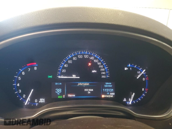 2015 Cadillac SRX Luxury Collection with VIN 3GYFNEE35FS537552, listed as a Copart auction lot 53069785 with 115,131 mi miles and Clean Title. Bid and sale history available at carsss.com. Image 9.