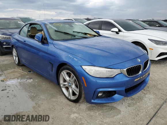 2016 BMW 4 Series 435i z VIN WBA3T3C53G5A42317, wystawiony jako Copart lot #76802504 z przebiegiem Nie podano mil oraz Nie do naprawy • Non repairable. Historia ofert i sprzedaży dostępna na DreamBid. Obrazek 4.