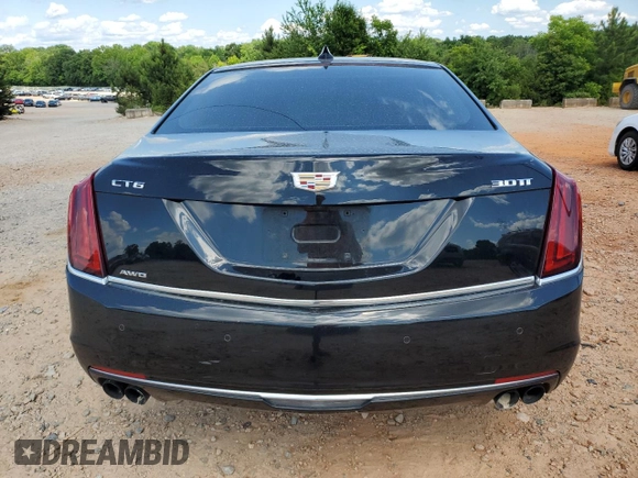 2017 Cadillac CT6 Platinum AWD with VIN 1G6KN5R63HU161464, listed as a Copart auction lot 57195264 with 80,718 mi miles and Salvage title. Bid and sale history available at DreamBid. Image 6.