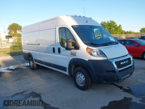 2018 Ram ProMaster Cargo with VIN 3C6URVJG6JE139744, listed as a IAAI auction lot 41852377 with 184,975 mi miles. Bid and sale history available at carsss.com. Image 1.