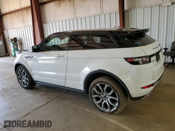 2012 Land Rover Range Rover Evoque Dynamic Premium with VIN SALVT1BG3CH643826, listed as a Copart auction lot 59666603 with 70,901 mi miles and Salvage Title. Bid and sale history available at carsss.com. Image 2.