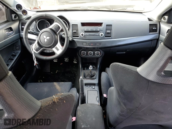 2011 Mitsubishi Lancer Evolution GSR with VIN JA32W8FV4BU033621, listed as a Copart auction lot 71182174 with 129,131 mi miles and Salvage Title. Bid and sale history available at carsss.com. Image 8.