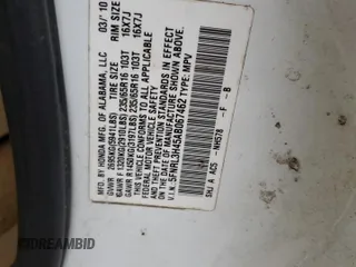 2010 Honda Odyssey EX with VIN 5FNRL3H45AB067462, listed as a Copart auction lot 53155085 with 252,973 mi miles and Clean Title. Bid and sale history available at carsss.com. Image 13.