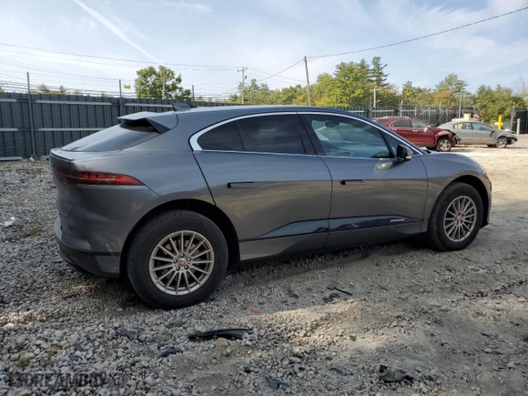 2020 Jaguar I-PACE S with VIN SADHB2S13L1F85323, listed as a Copart auction lot 71755244 with 55015 miles and Salvage Title. Bid and sale history available at carsss.com. Image 3.