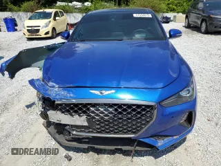 2020 Genesis G70 3.3T with VIN KMTG34LE7LU058061, listed as a Copart auction lot 57534815 with 76,885 mi miles and Salvage title. Bid and sale history available at DreamBid. Image 5.